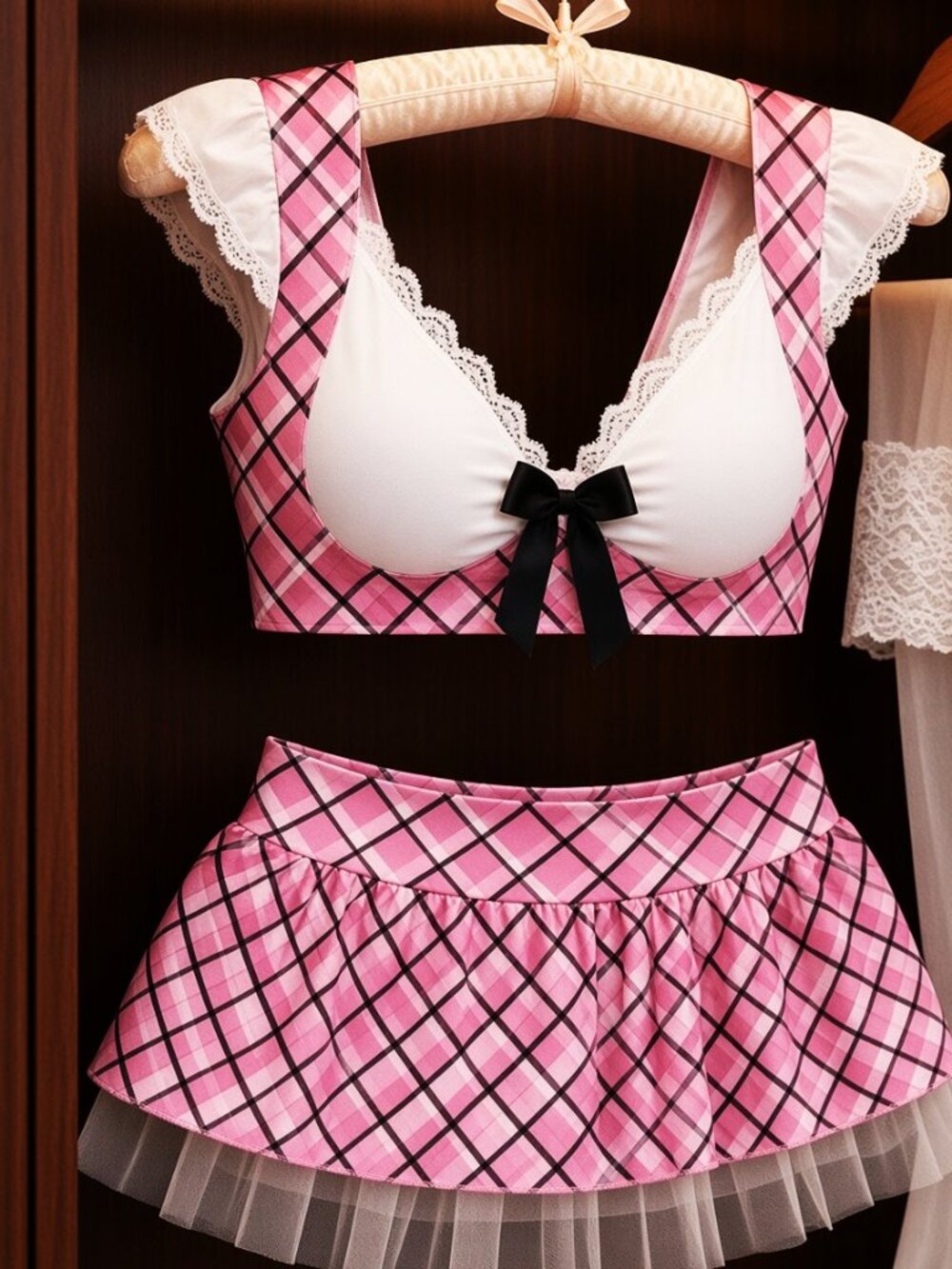 New Plus size schoolgirl costume lingerie
